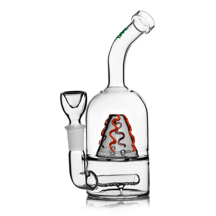 7" Volcano Bong – Side View of Glass Bong