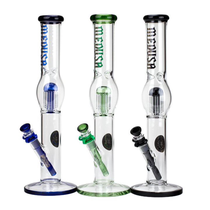 7mm Glass Bubble Tree Perc Glass Bong 17" - pilotdiary