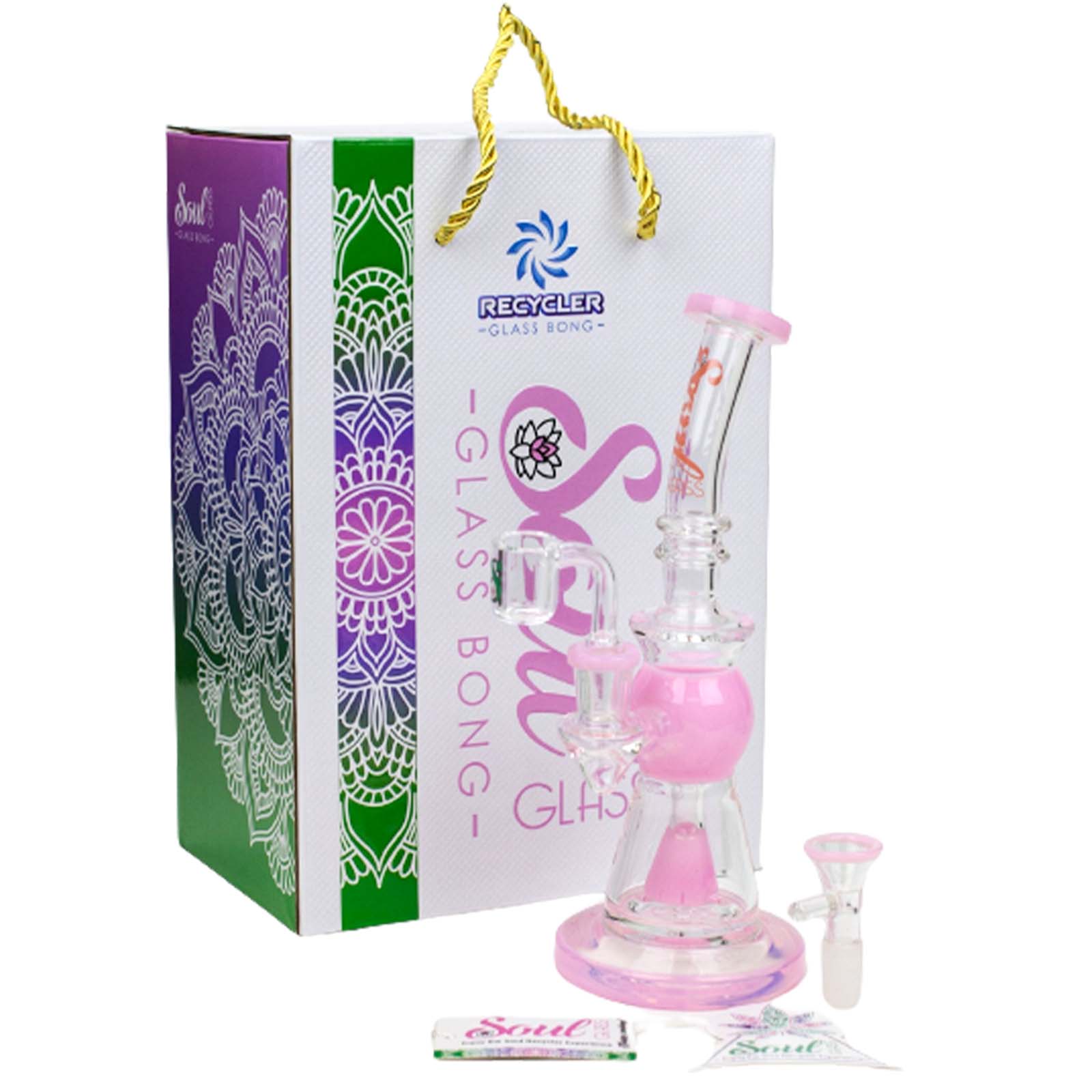 8.2" SOUL Glass 2-in-1 Cone Diffuser Bong