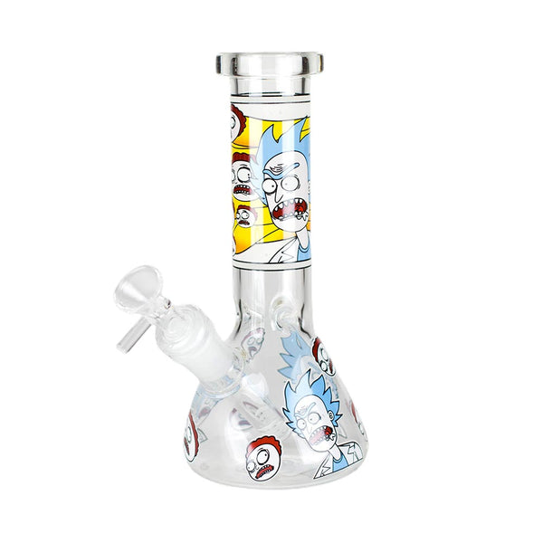 8.5" Cartoon Designs Glow In The Dark Bong