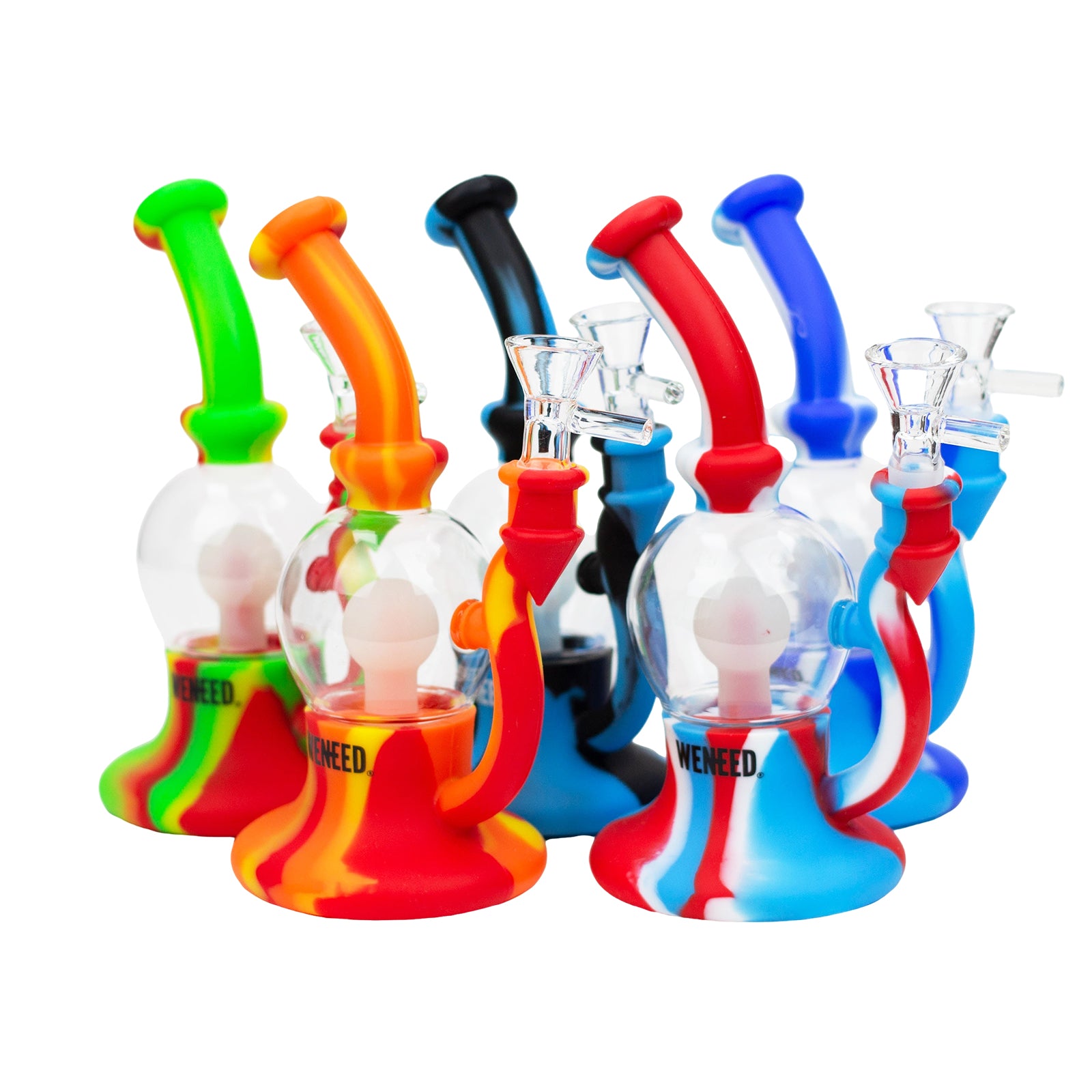 8" Glow-in-the-Dark Silicone Bulb Bong
