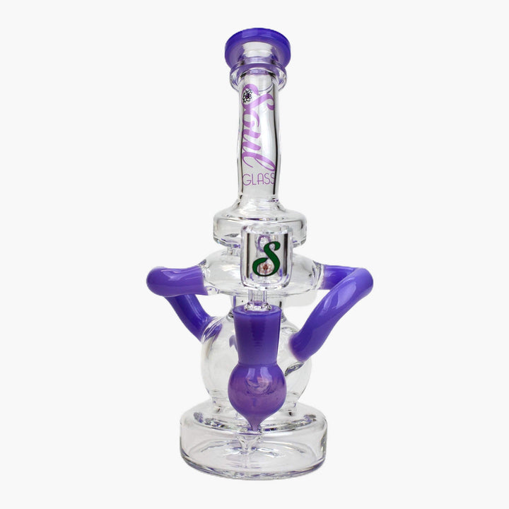 8" SOUL Glass 2-in-1 Recycler Bong