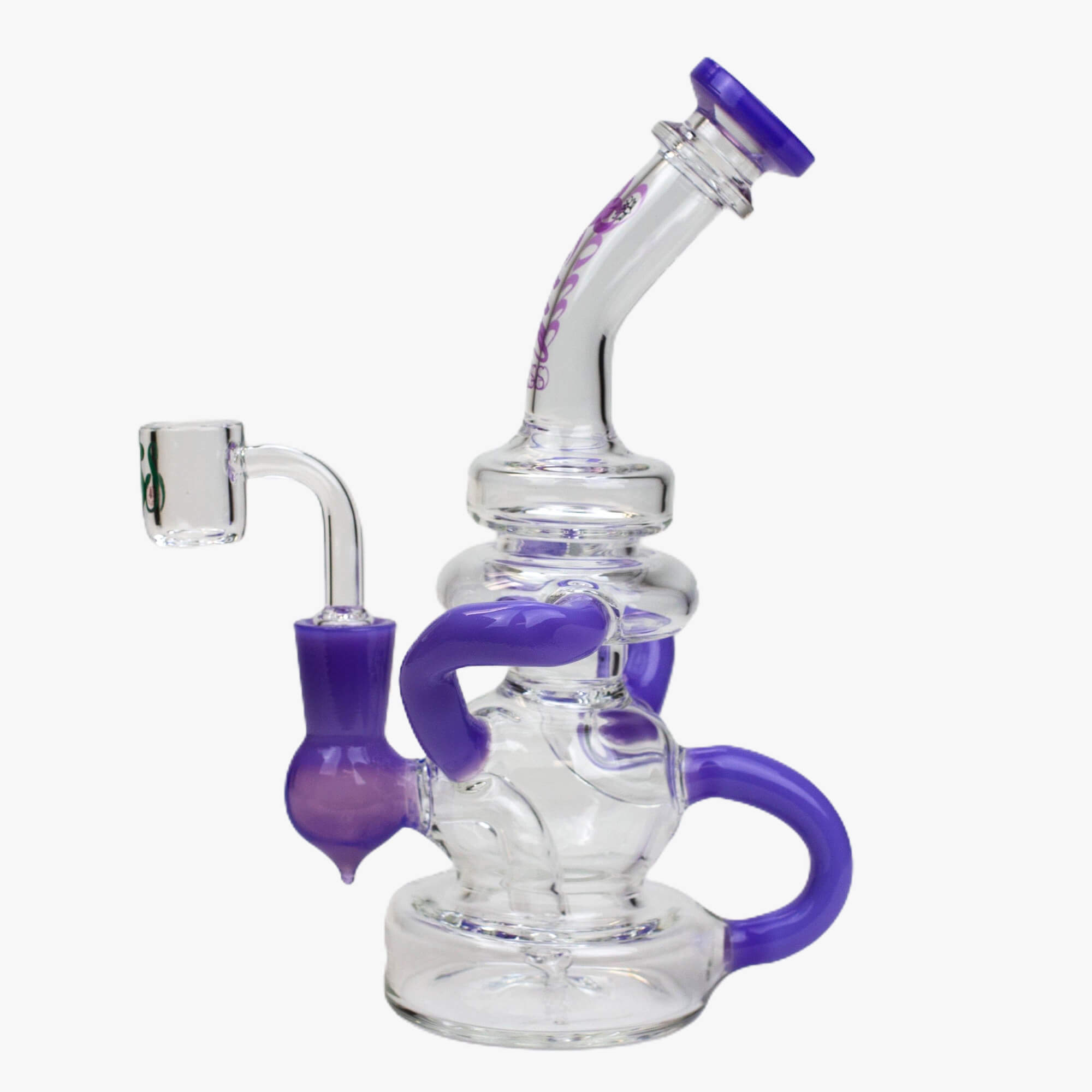 8" SOUL Glass 2-in-1 Recycler Bong