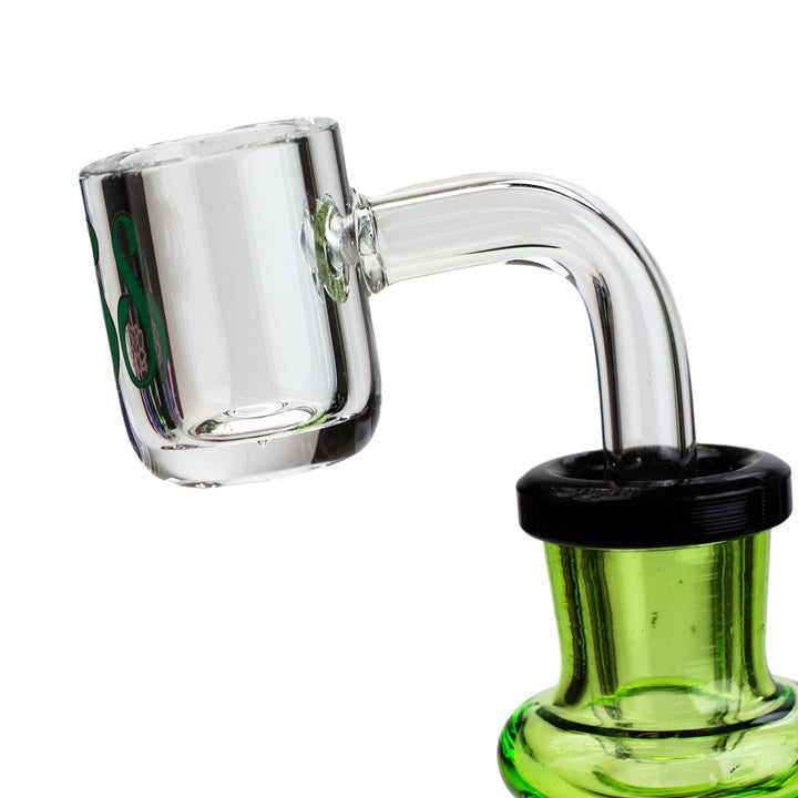 8" Tire Diffuser Beaker Recycler Bong with Bead Perc