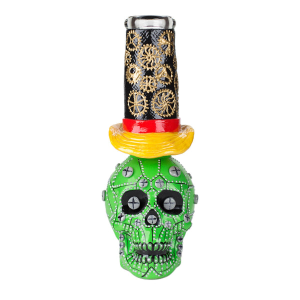 9" Wizard-Themed Sugar Skull Bong - pilotdiary