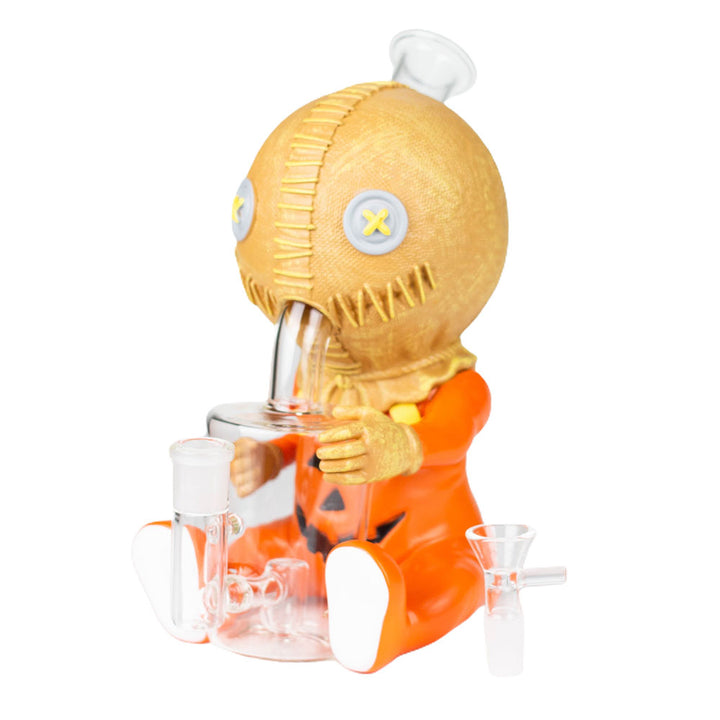 9.8" Vinyl Pumpkin Ghost Baby Bong