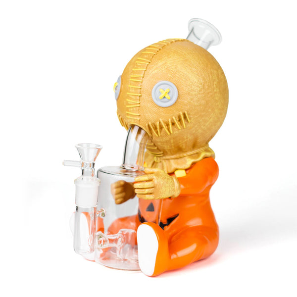 9.8" Vinyl Pumpkin Ghost Baby Bong