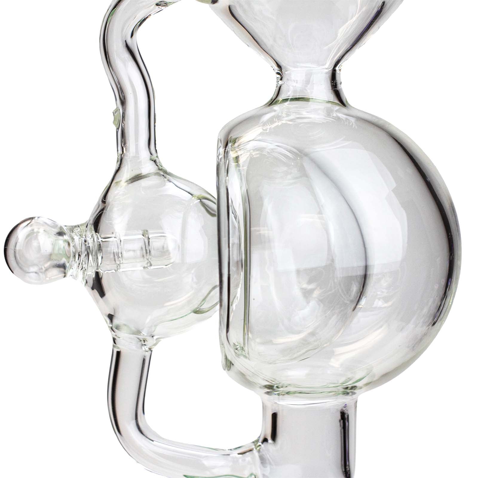 9" Bent Neck Inline Diffuser Recycler Dab Rig