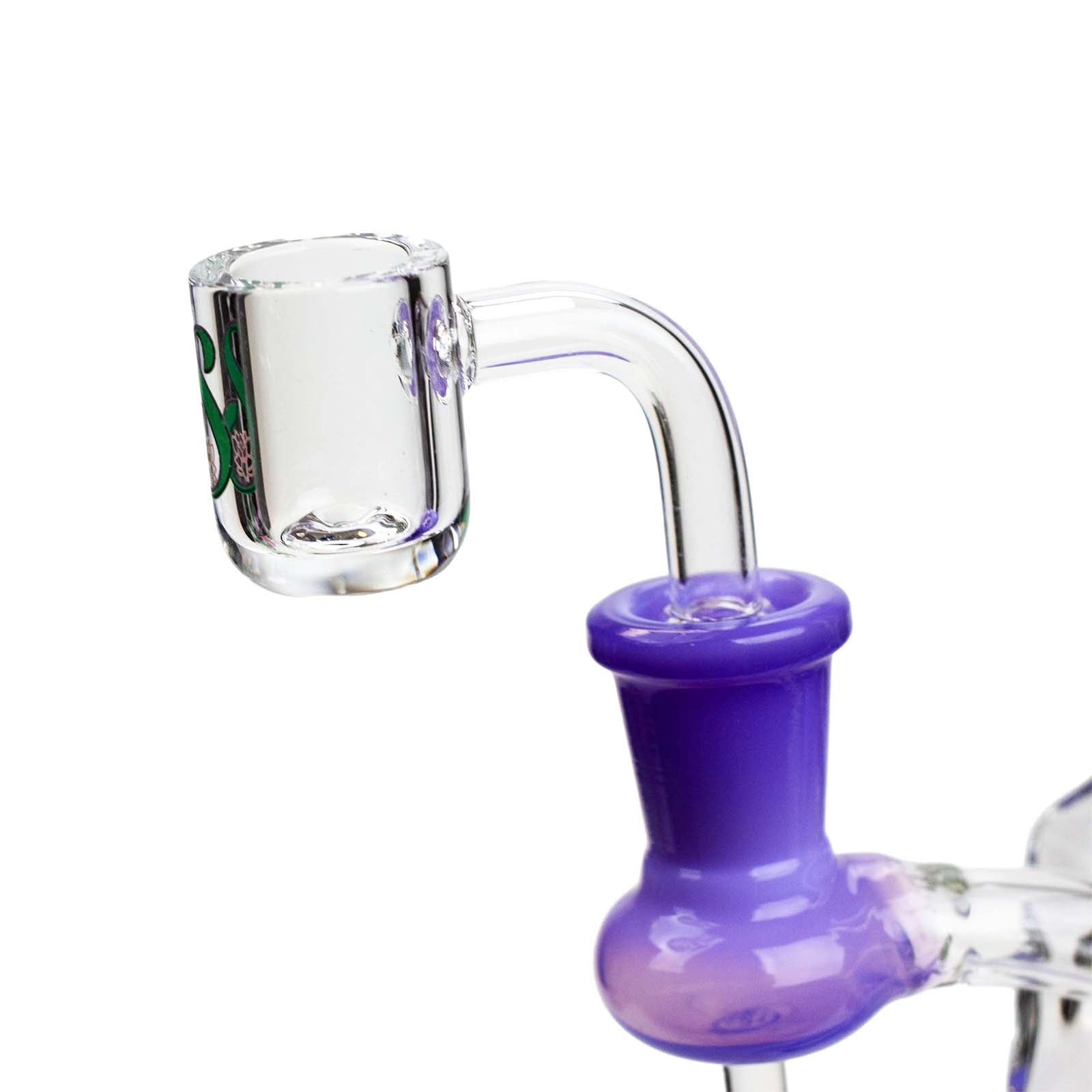 9" Glass Bong Honeycomb and Cube Diffuser
