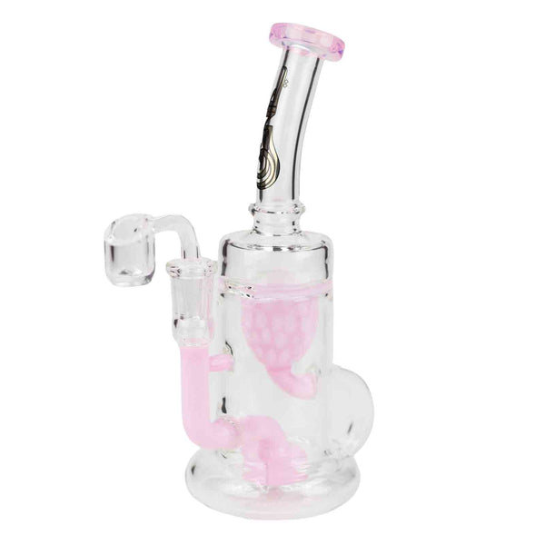 9 inch Recycling Dab Rig with Banger in Pink