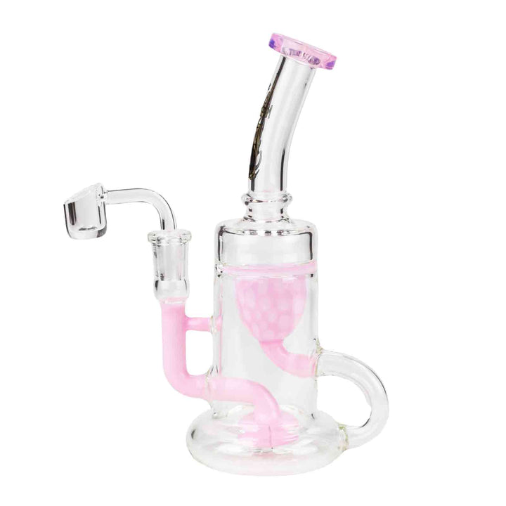 Side Angle View of 9 inch Recycling Dab Rig