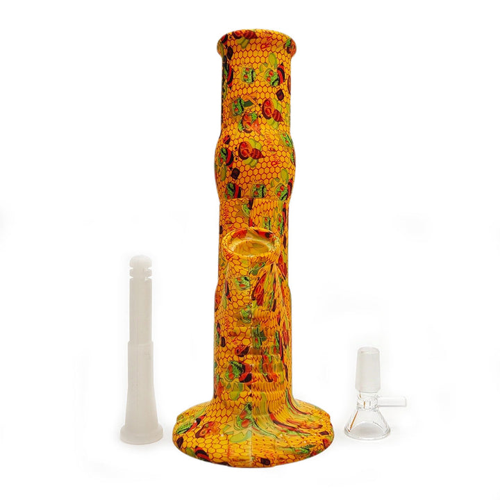 9" Silicone Straight Tube Bongs - pilotdiary