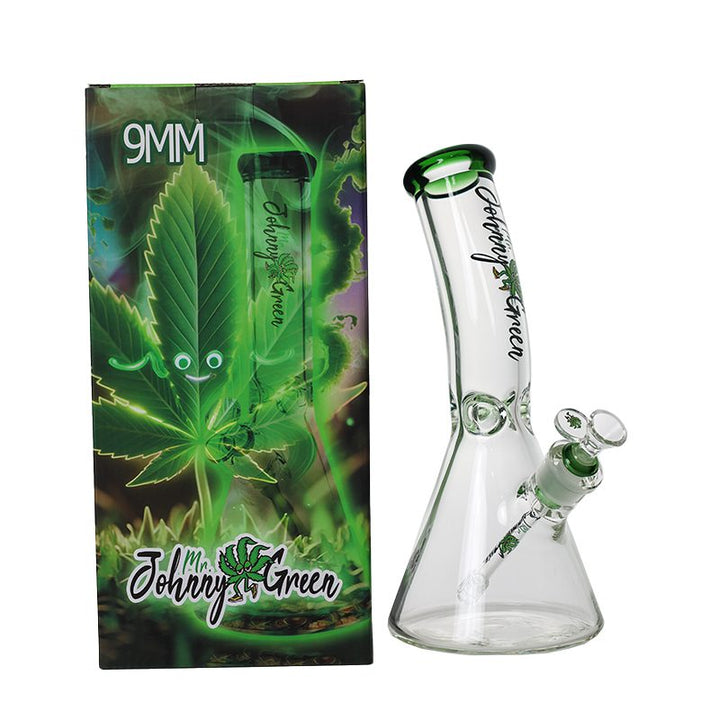 9mm Bent Neck Beaker Bong Package