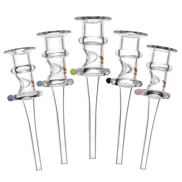 Aleaf Hat Glass Dab Straw 5"