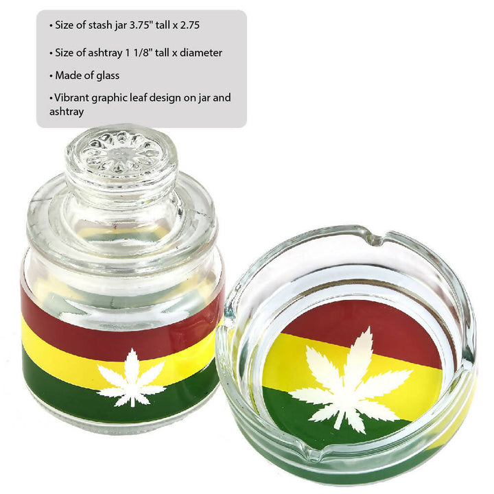 Ashtray Set with Stash Jar