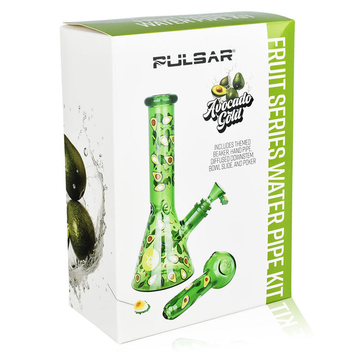 Avocado Green Bong Bundle with Hand Pipe - PILOTDIARY