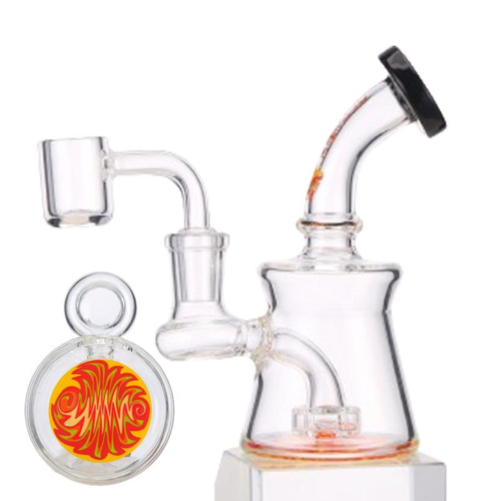 10" Oil Rig with Quartz Banger