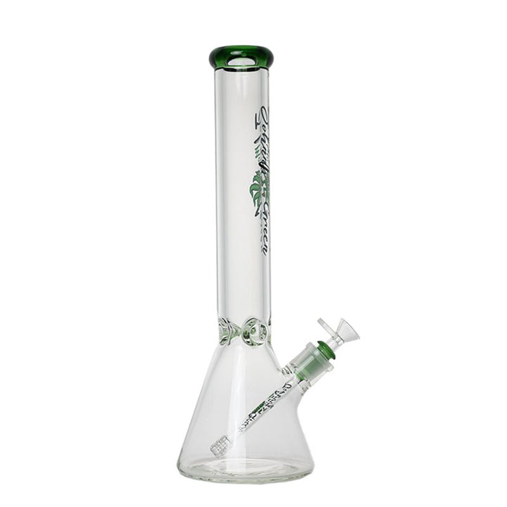 Beaker Water Pipe with Grid Percolator Slide Side