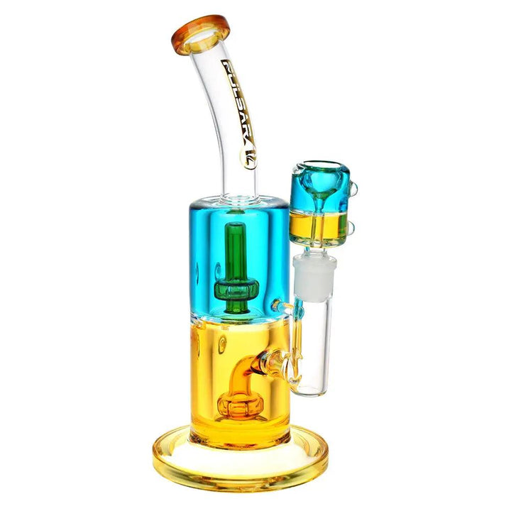 Bicolor Glycerin Chugger Bong with Perc