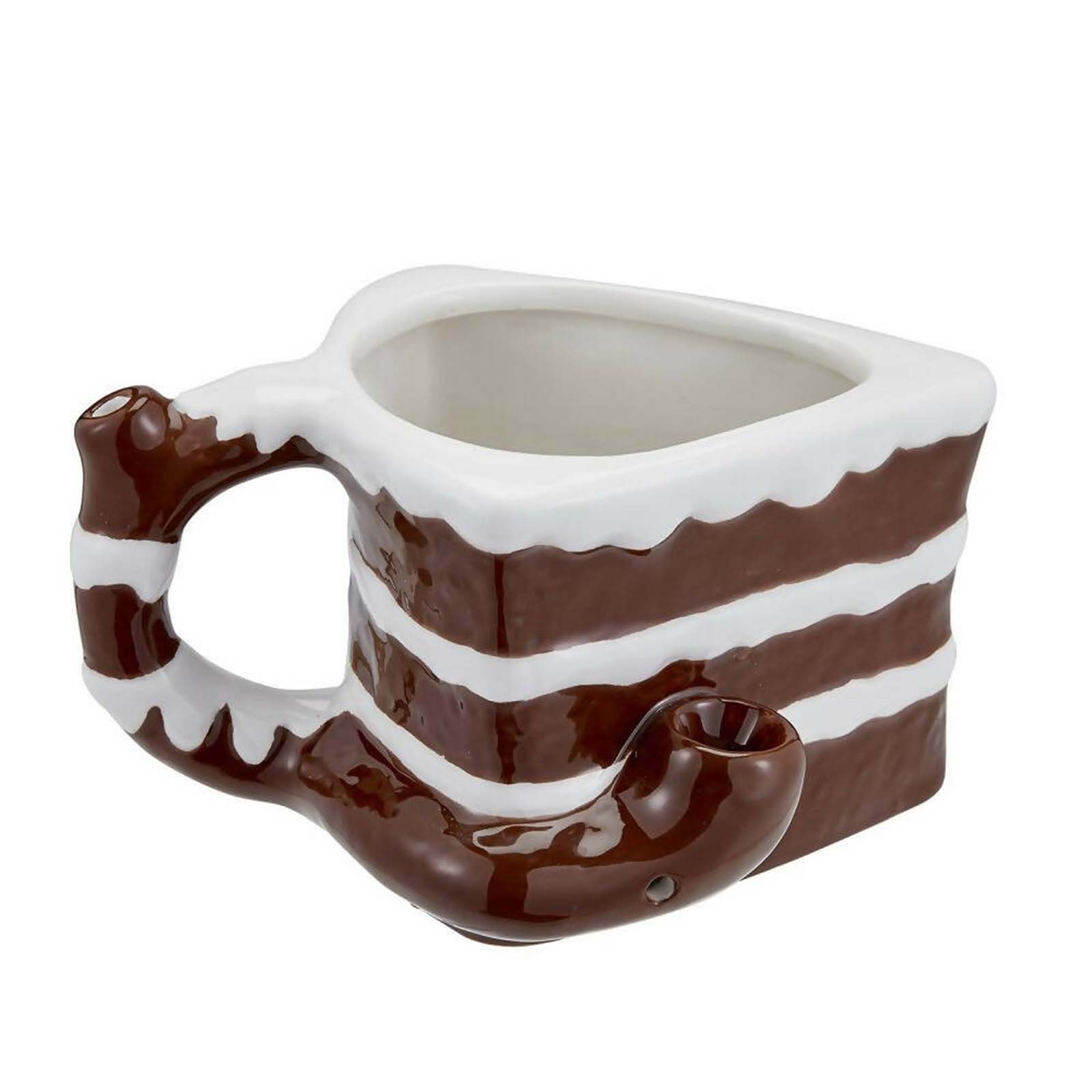 Cake Novelty Mug with Built-In Pipe