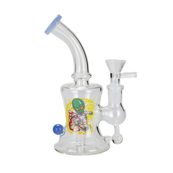 6.5″ Cartoon Print Glass Bent Neck Bongs - pilotdiary