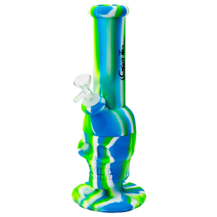 Detachable Multi-Colored Silicone Skull Bong