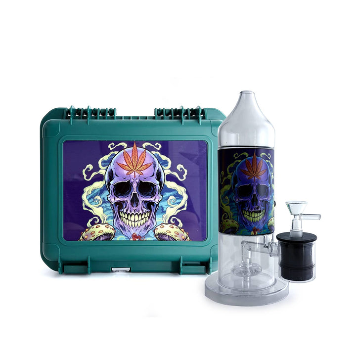 Electric Lamp Skull Water Pipe Set