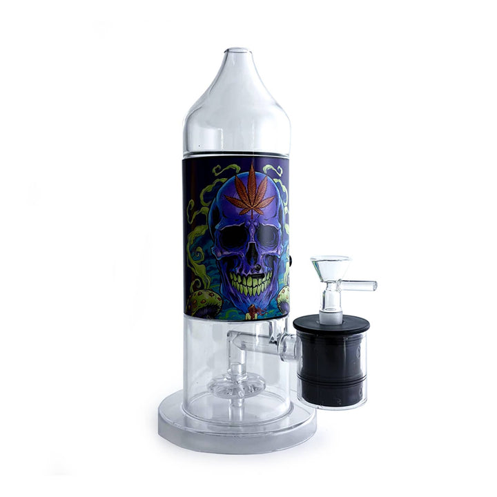 Electric Lamp Skull Water Pipe