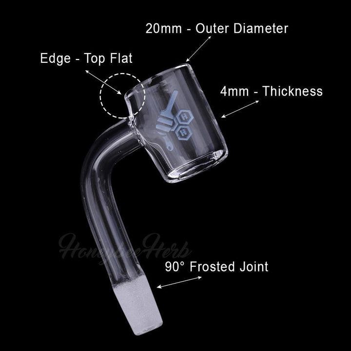 Flat top Quartz Banger 14mm Male 90 Degree - PILOTDIARY