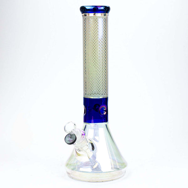 Genie Electroplated Beaker Bong 13"