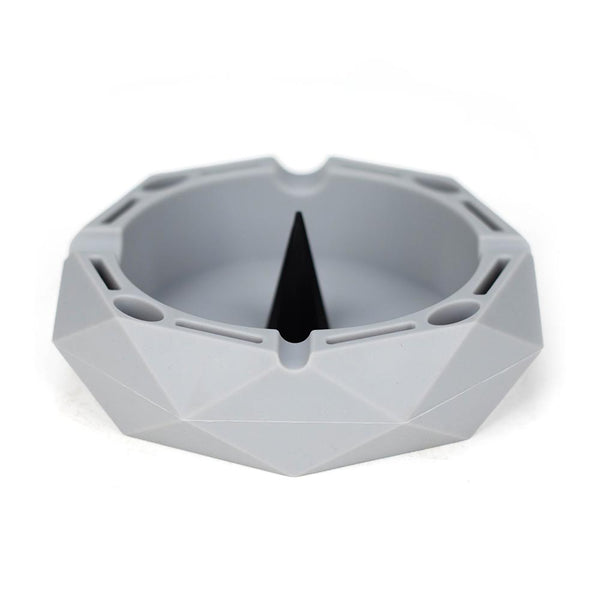 Geometric Silicone Ashtray with Cleaner