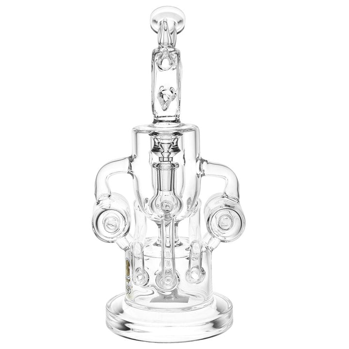 Glass Robot Chicken Recycler Bong