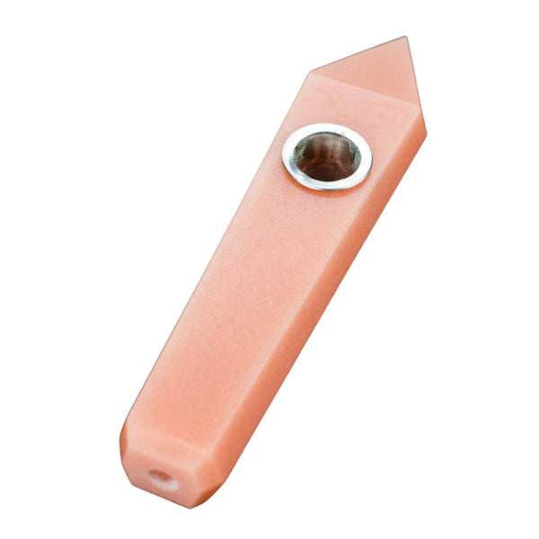 Glow-In-The-Dark Crystal Stone Smoking Pipe