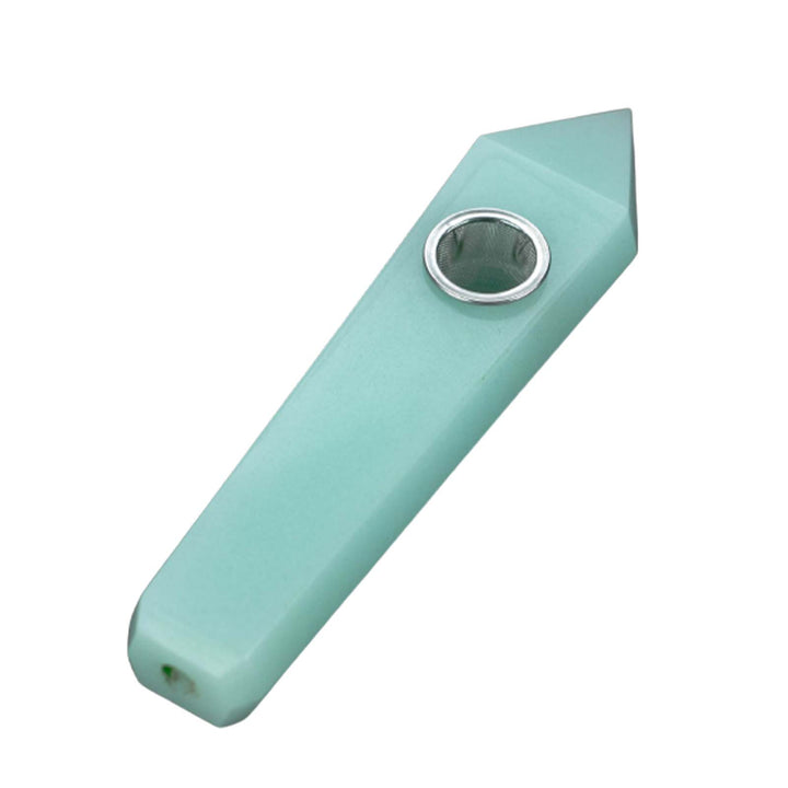 Glow-In-The-Dark Crystal Stone Smoking Pipe