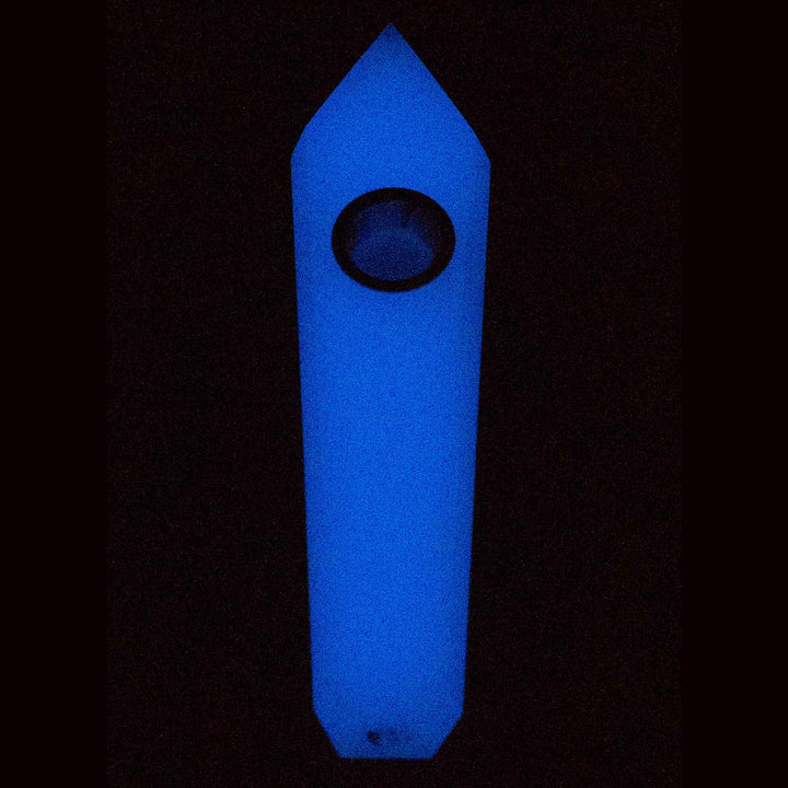Glow-In-The-Dark Crystal Stone Smoking Pipe