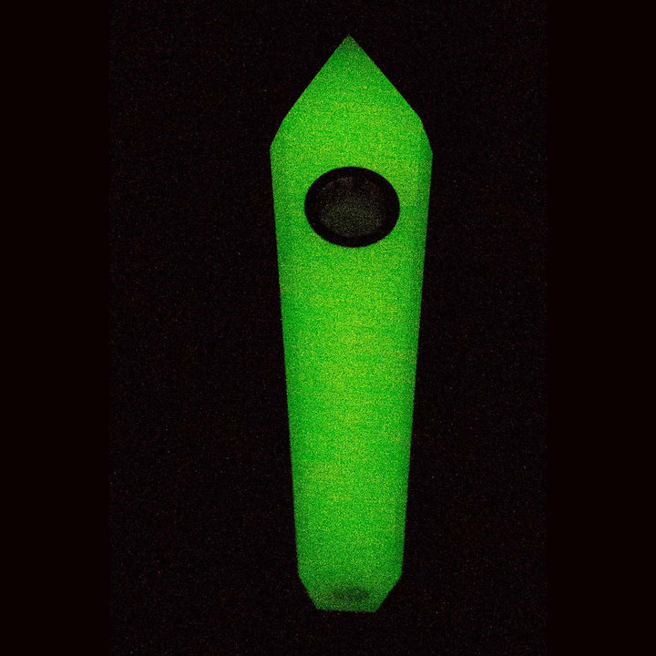 Glow-In-The-Dark Crystal Stone Smoking Pipe