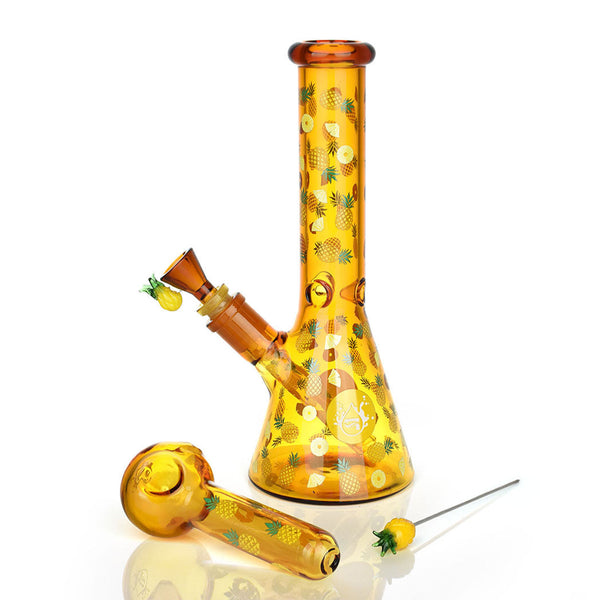 Glow Pineapple Bong Bundle