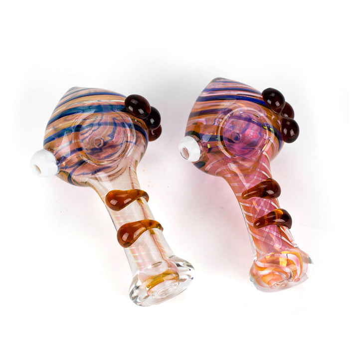 Gold Fumed Hand Pipe 2pcs