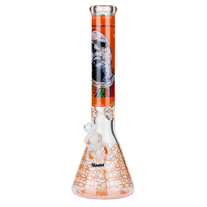 Graphic 9mm Thick Beaker Bong - PILOTDIARY