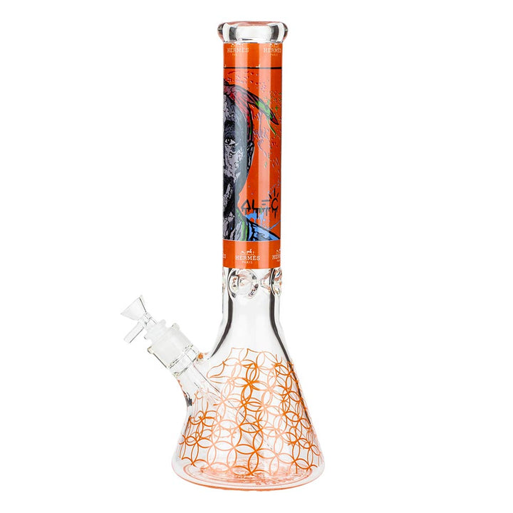 Graphic 9mm Thick Beaker Bong - PILOTDIARY