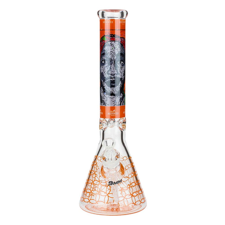 Graphic 9mm Thick Beaker Bong - PILOTDIARY