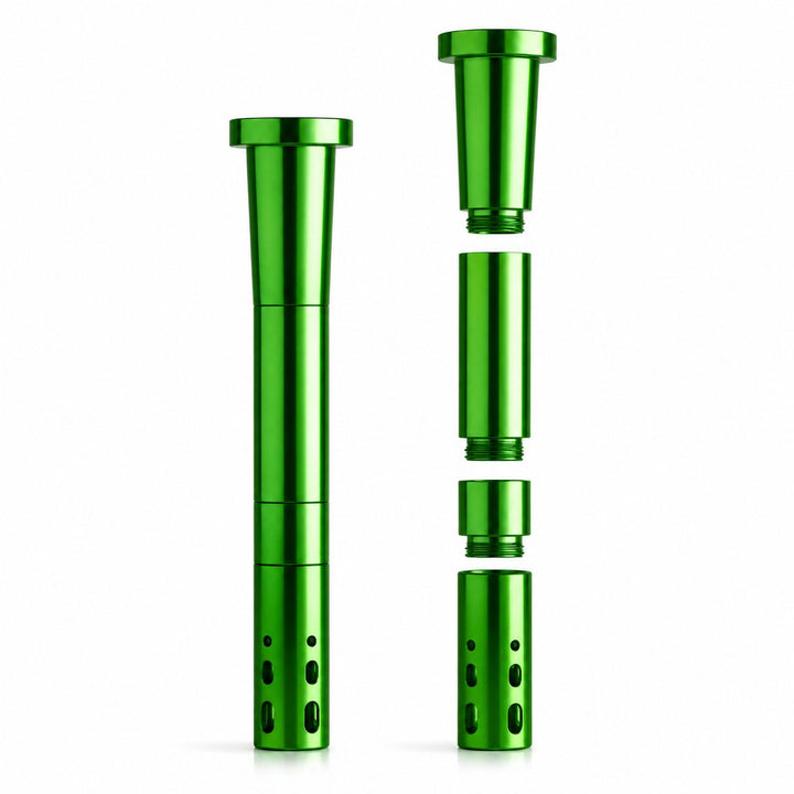 14mm Green Unbreakable Adjustable Aluminum Downstem – PILOTDIARY
