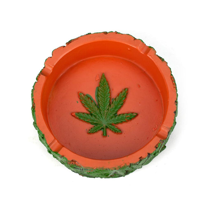 Green Leaf Resin Ashtray - pilotdiary