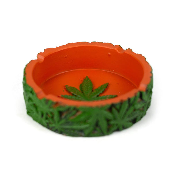 Green Leaf Resin Ashtray - pilotdiary