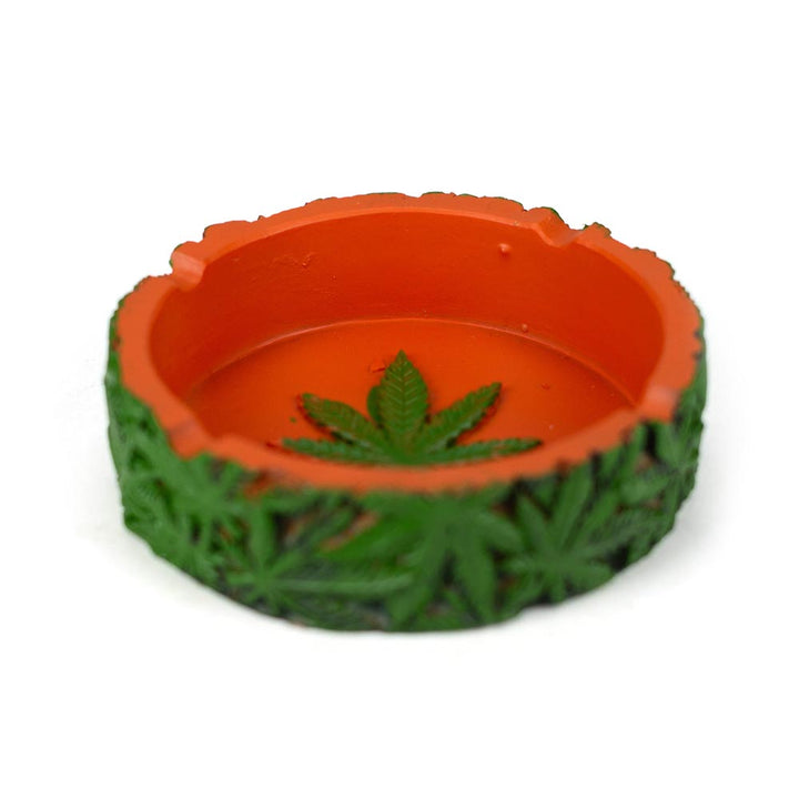 Green Leaf Resin Ashtray - pilotdiary