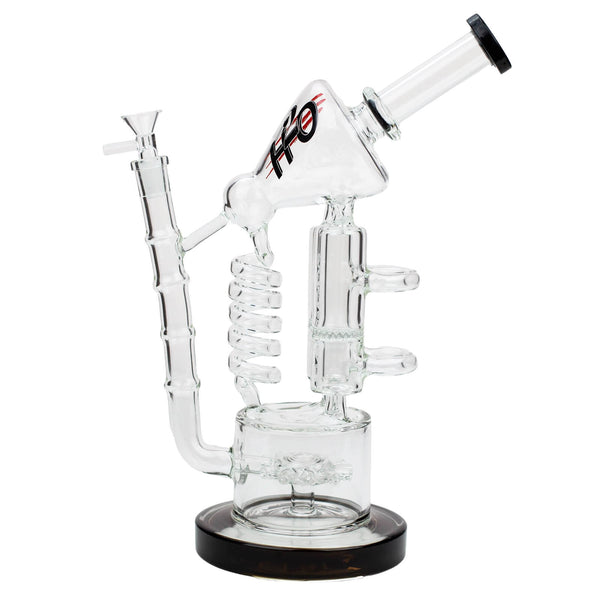 12" H2O Coil Glass Water Recycle Bong