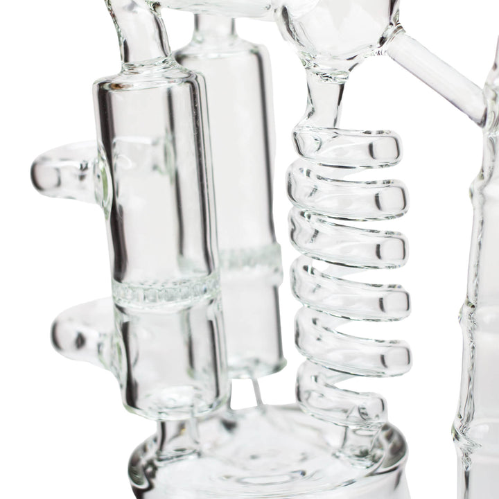 12" H2O Coil Glass Water Recycle Bong