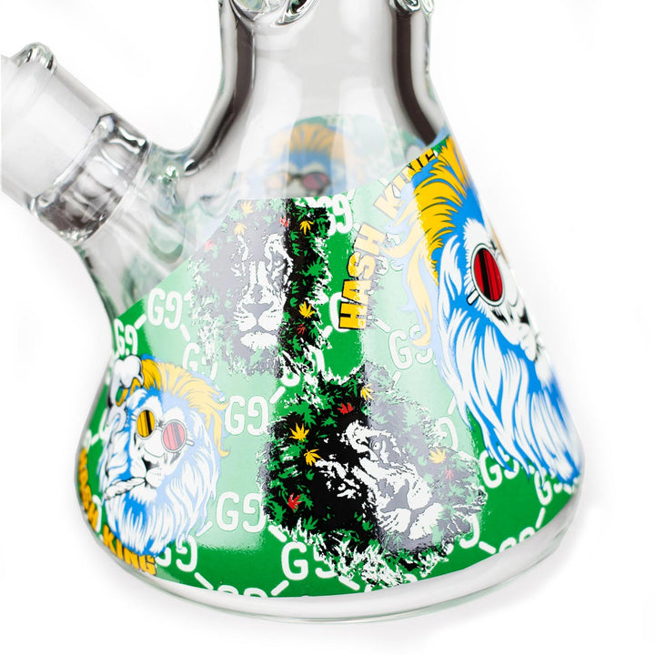 Thick and stable base of the Glow in the Dark Lion Water Pipe