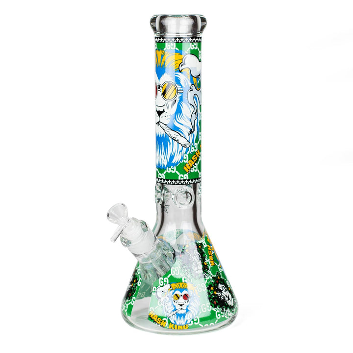 Glow in the Dark Water Pipe with Lion Design - Variant A