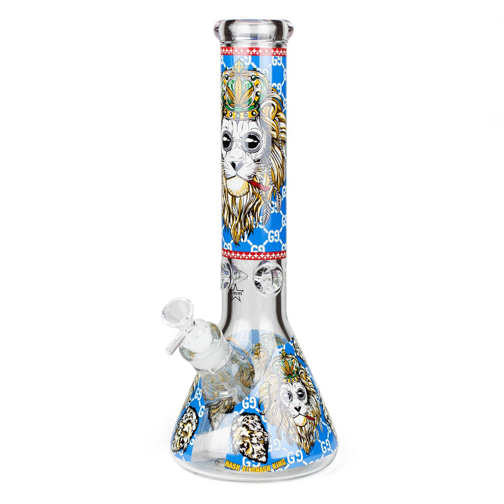 Glow in the Dark Water Pipe with Lion Design - Variant B